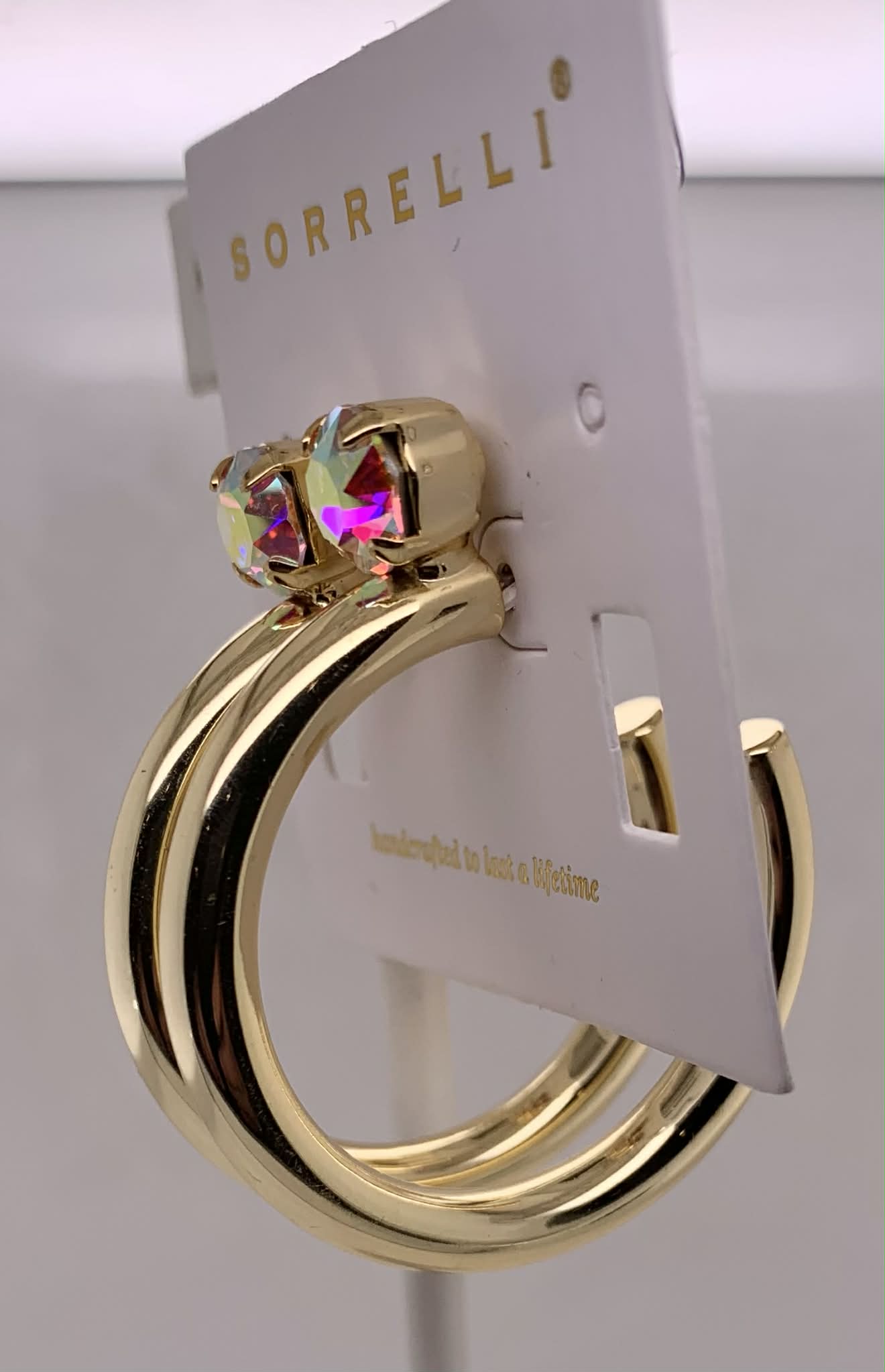 Keeley Studded Hoop Earrings