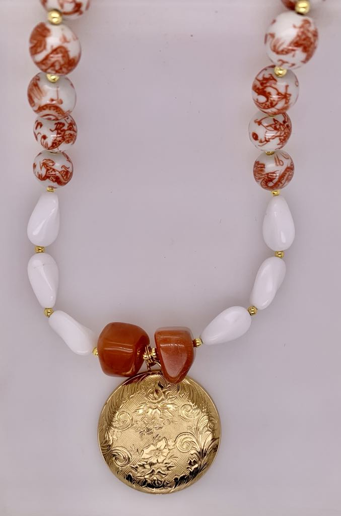 Modern Vintage Fashion Necklace