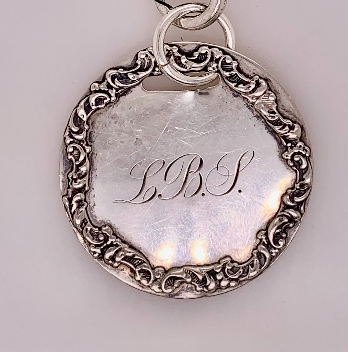 Vintage Luggage Tag Pendant
