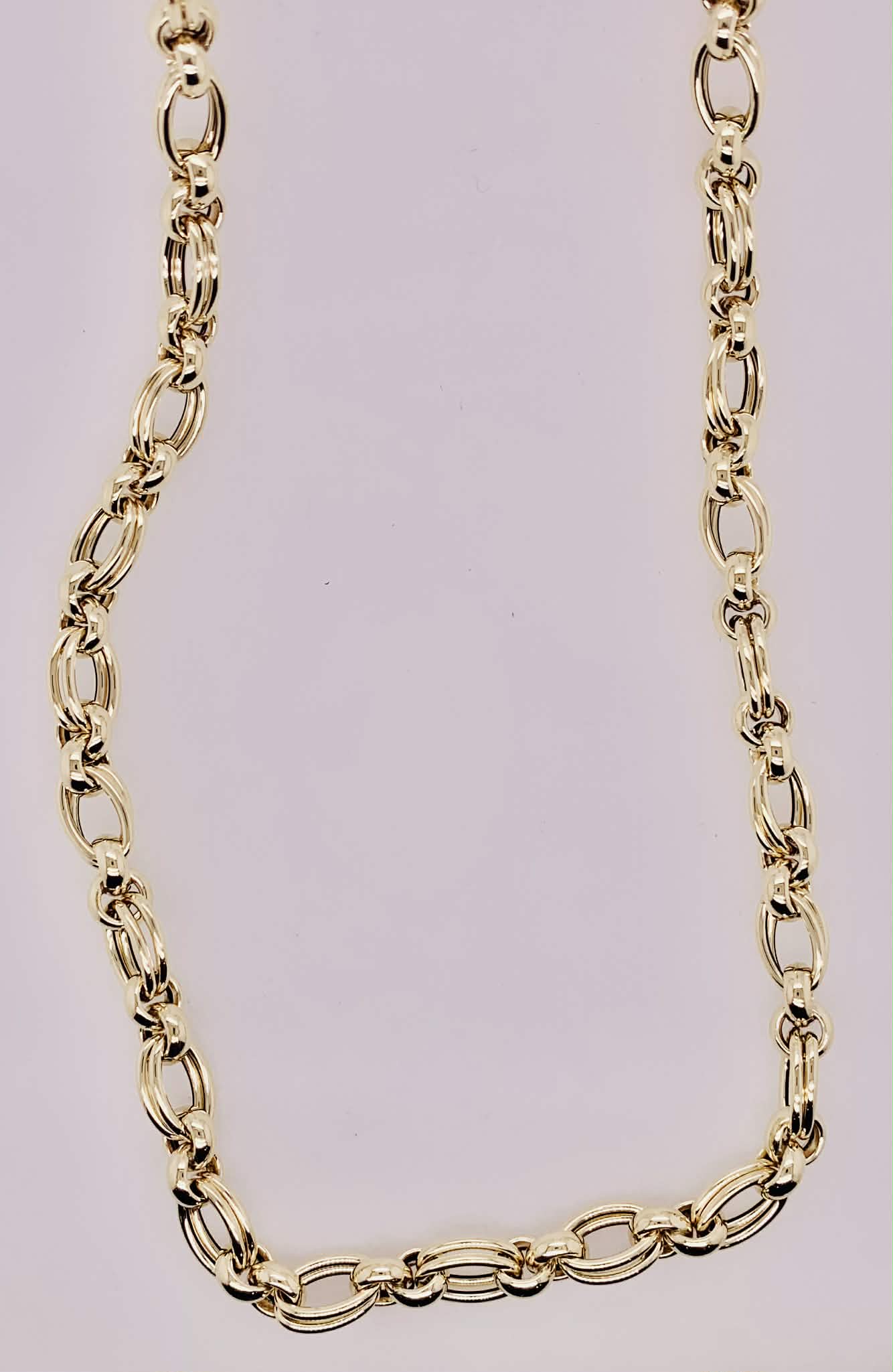 14K Gold Double Oval Link Chain