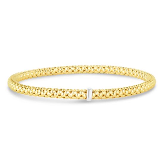 14K Gold Popcorn Stretch Bracelet