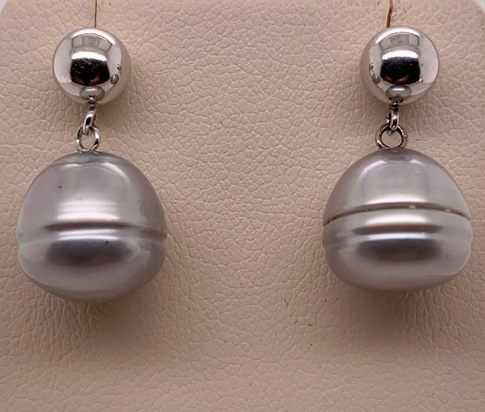 Freshwater Gray Pearl Earrings