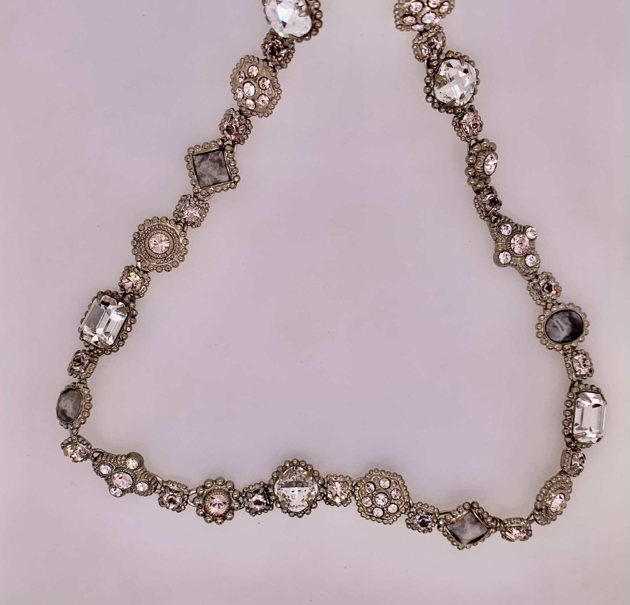 Mutli-Cut Crystal Sorrelli Necklace