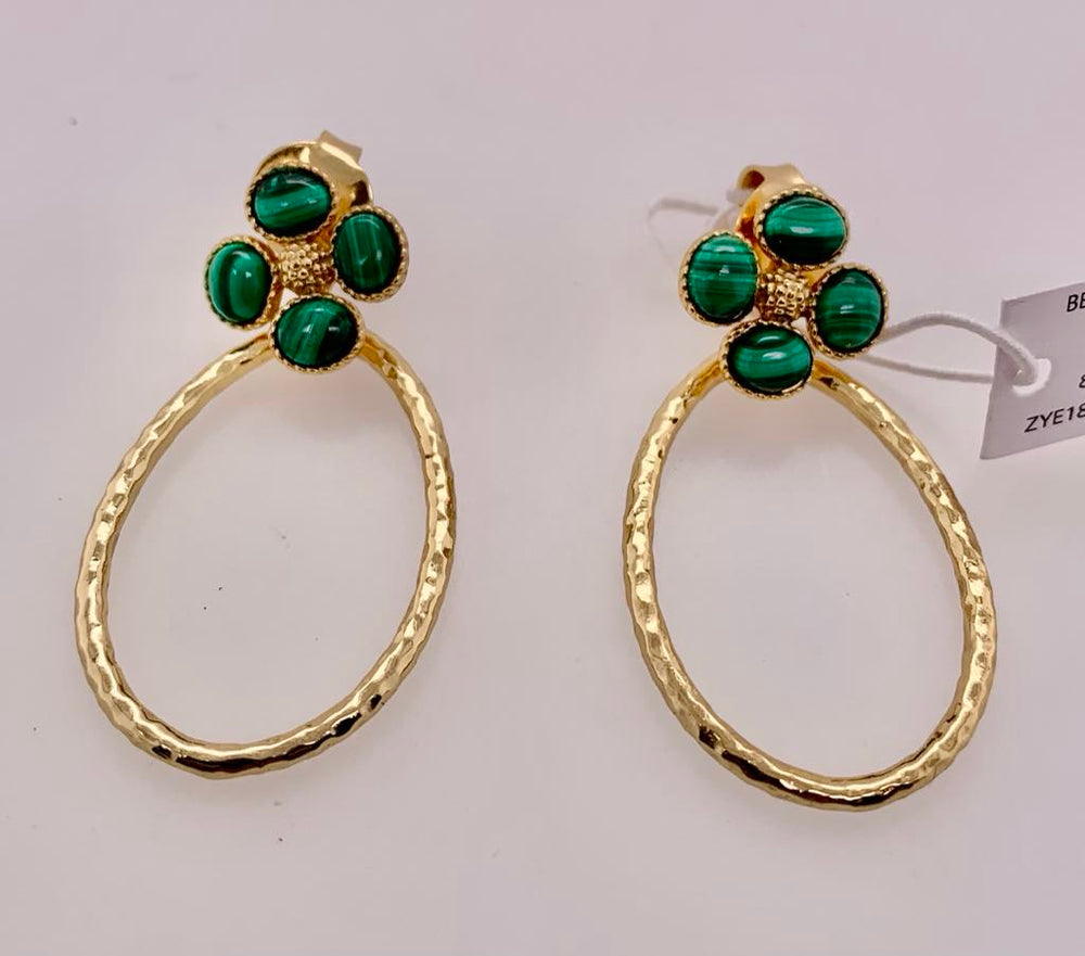 Berry Clover Teardrop Earrings