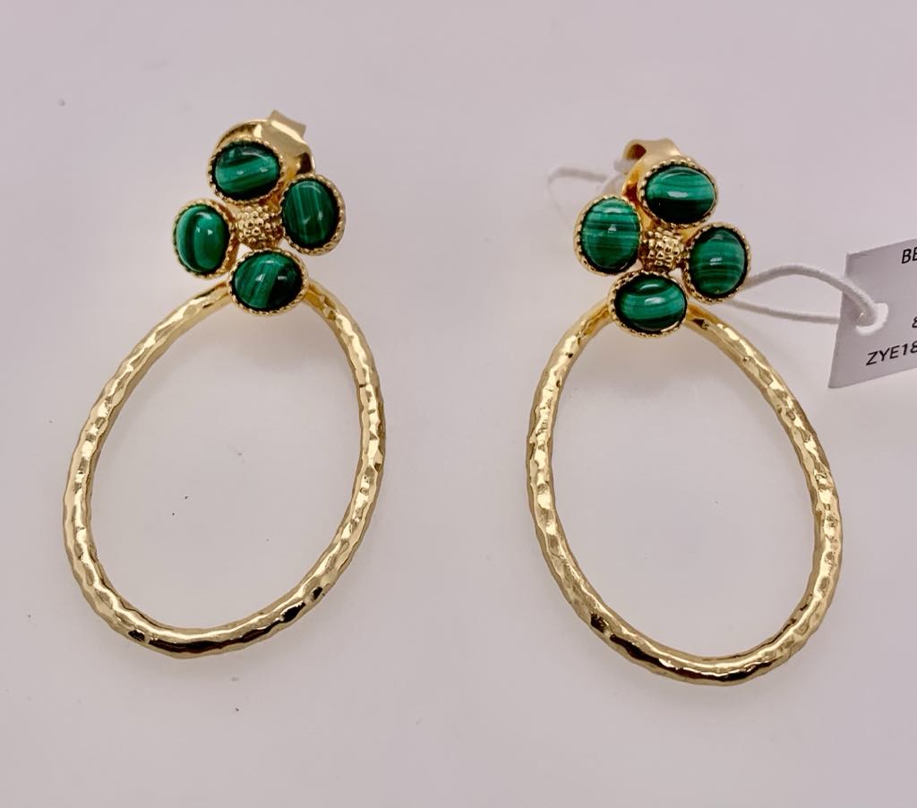Berry Clover Teardrop Earrings