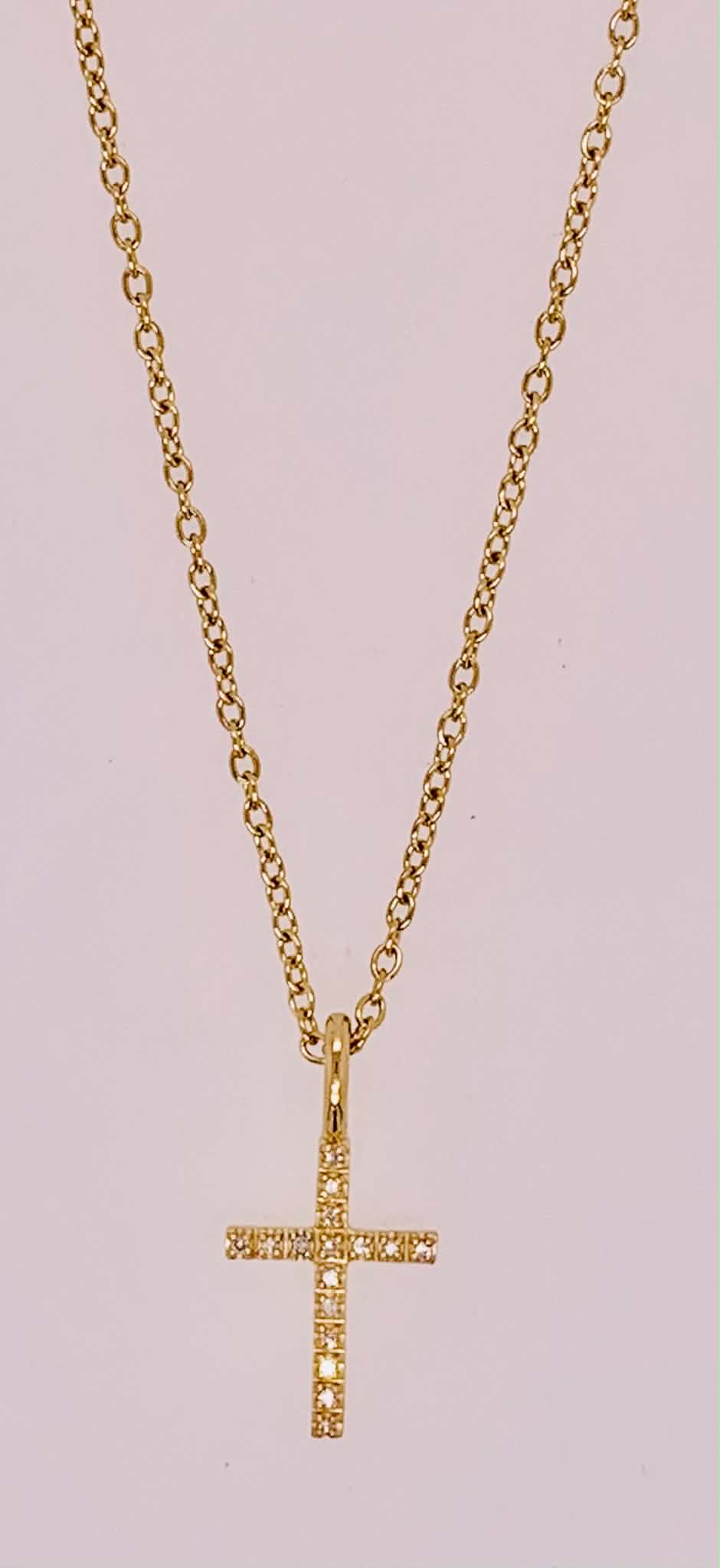 Ella Stein Believe Cross Pendant Necklace
