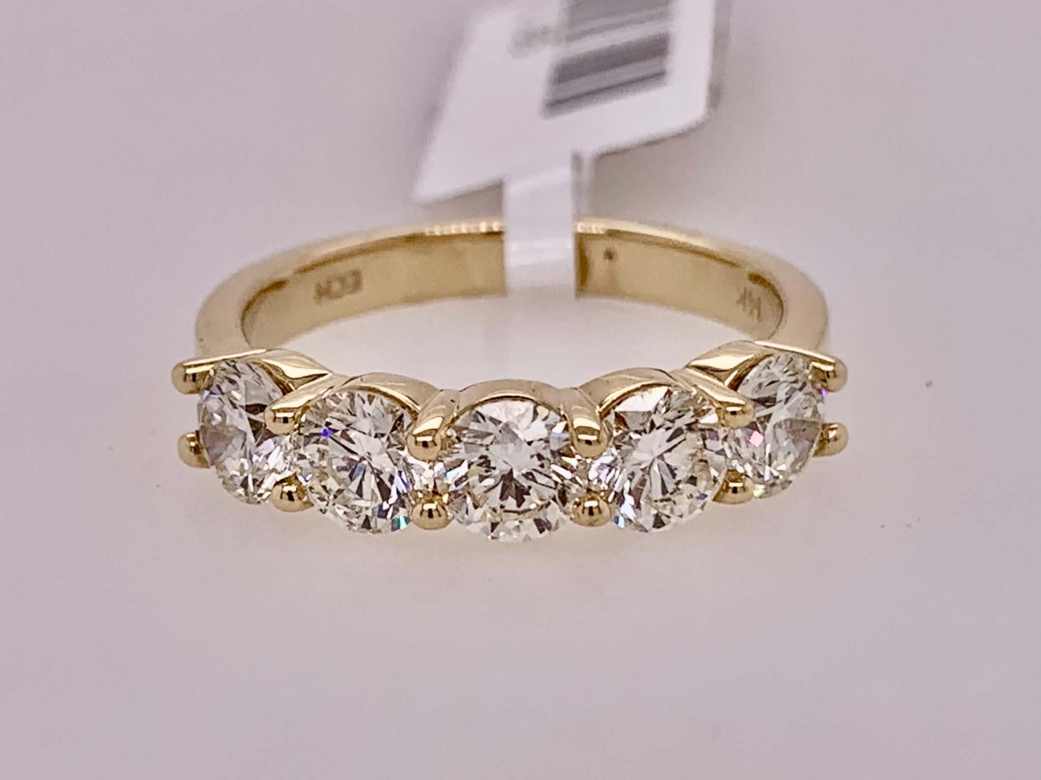 14K Diamond Anniversary Ring