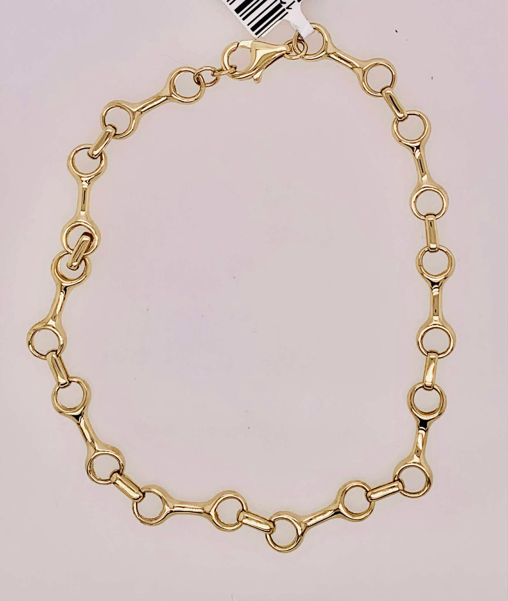14K Gold Link Chain Bracelet