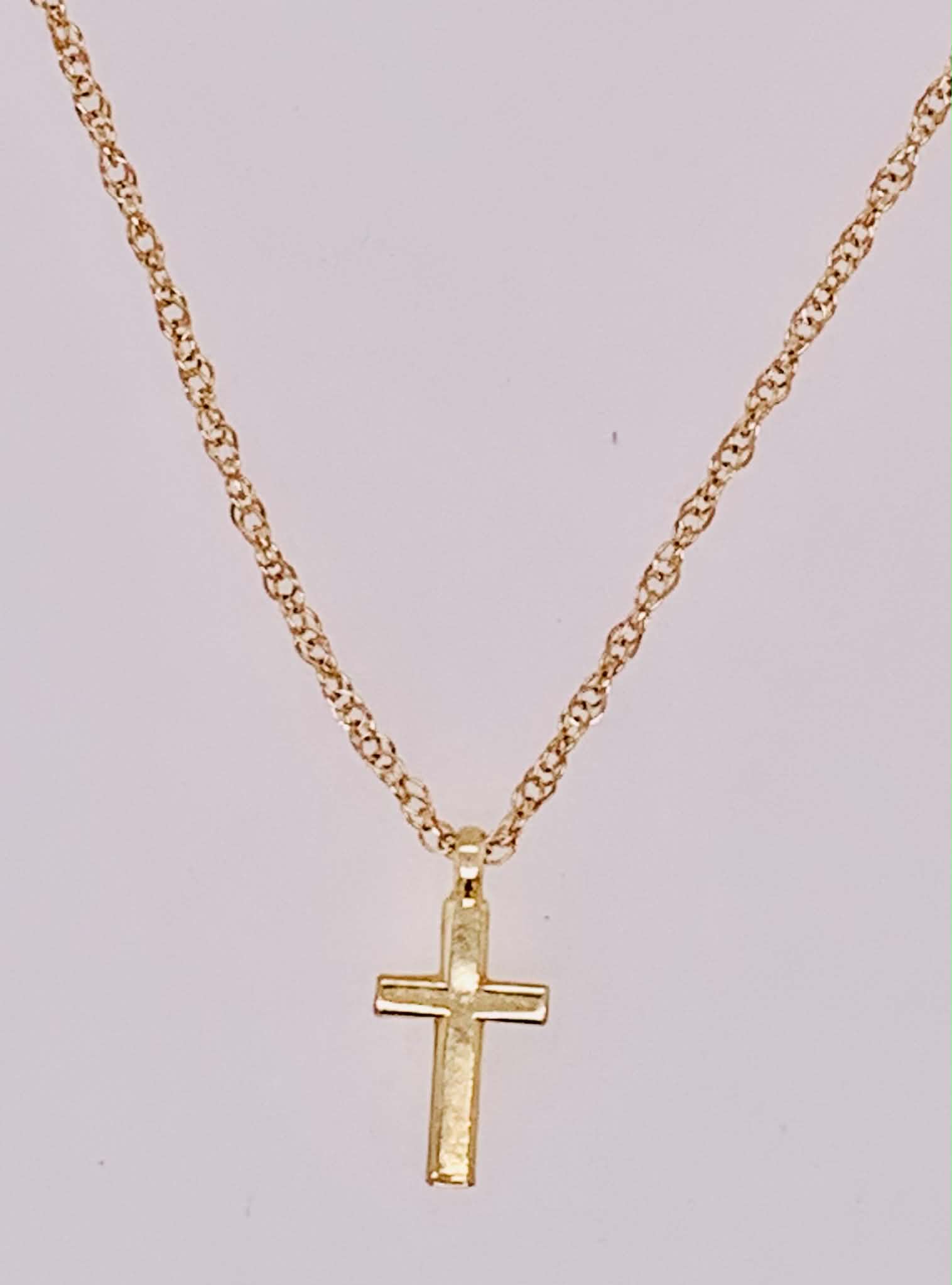 14K Child's Cross Necklace