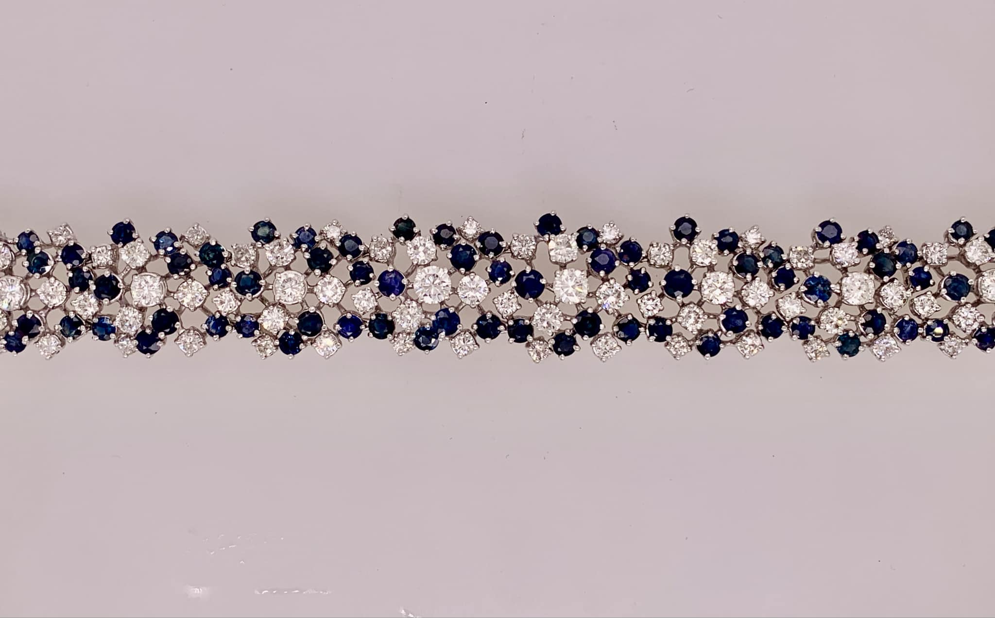 Estate Sapphire & Diamond Bracelet