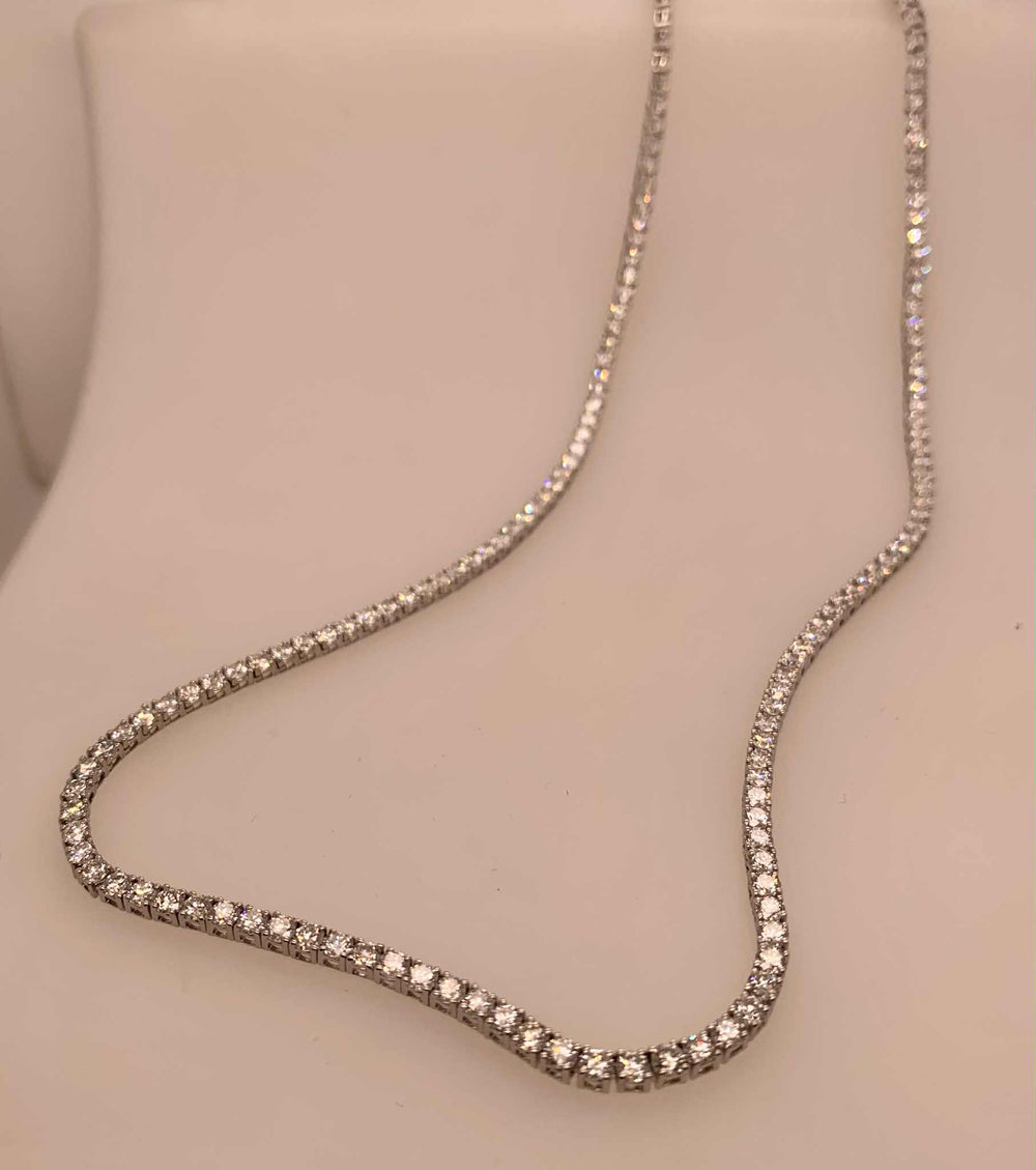 14K LAB Diamond Tennis Necklace
