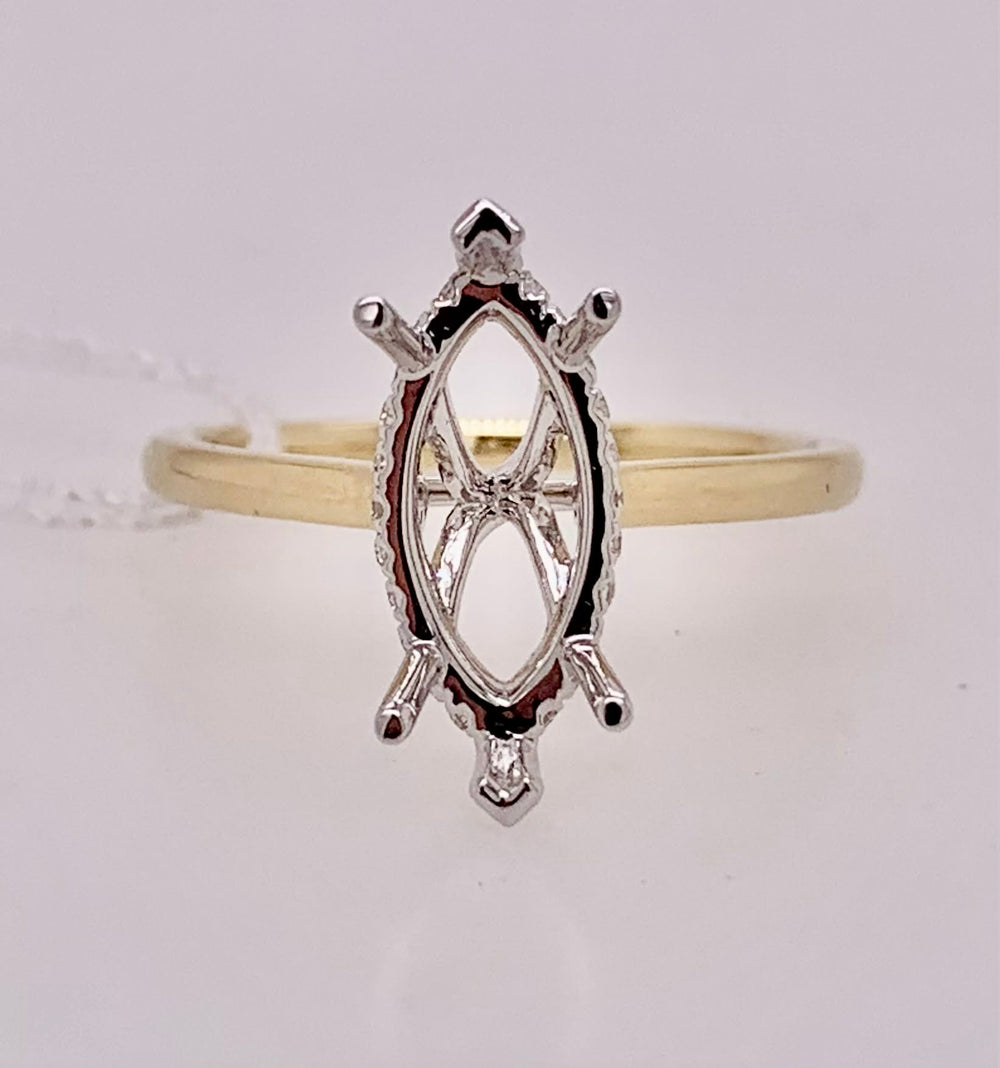 18K Diamond Semi Mount