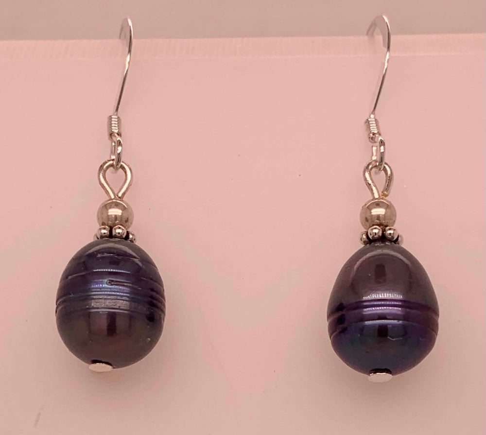 Freshwater Black Pearl Earrings
