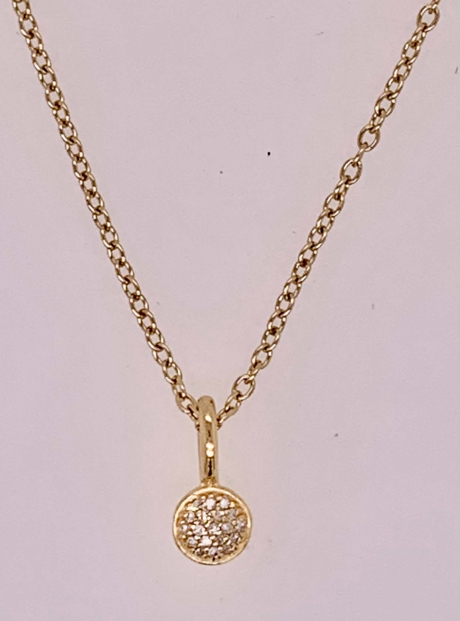 Ella Stein Small Circle Pendant Necklace