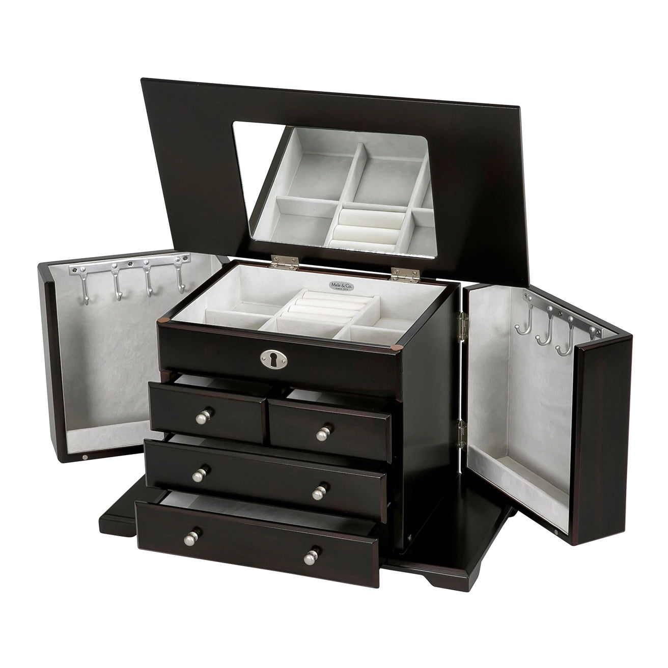 Ellington Mahogany Wooden Jewelry Box