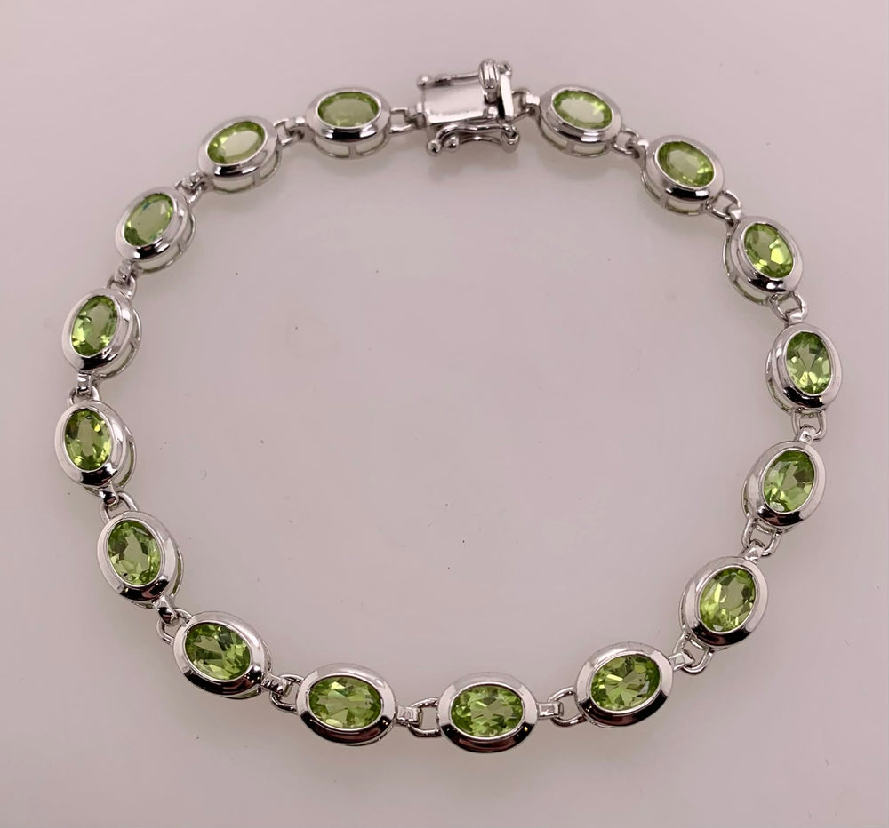 Sterling Peridot Bracelet
