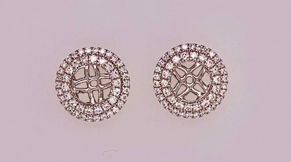 18K Gold Diamond Earrings Jackets