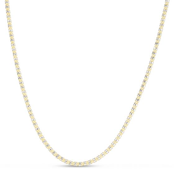 14K Gold Fancy Ice Chain