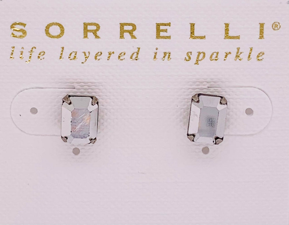 Sorrelli Mini Emerald Cut Stud Earrings