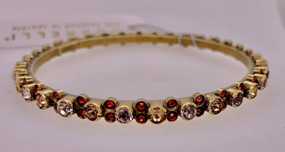 Stone-Studded Bangle Bracelet