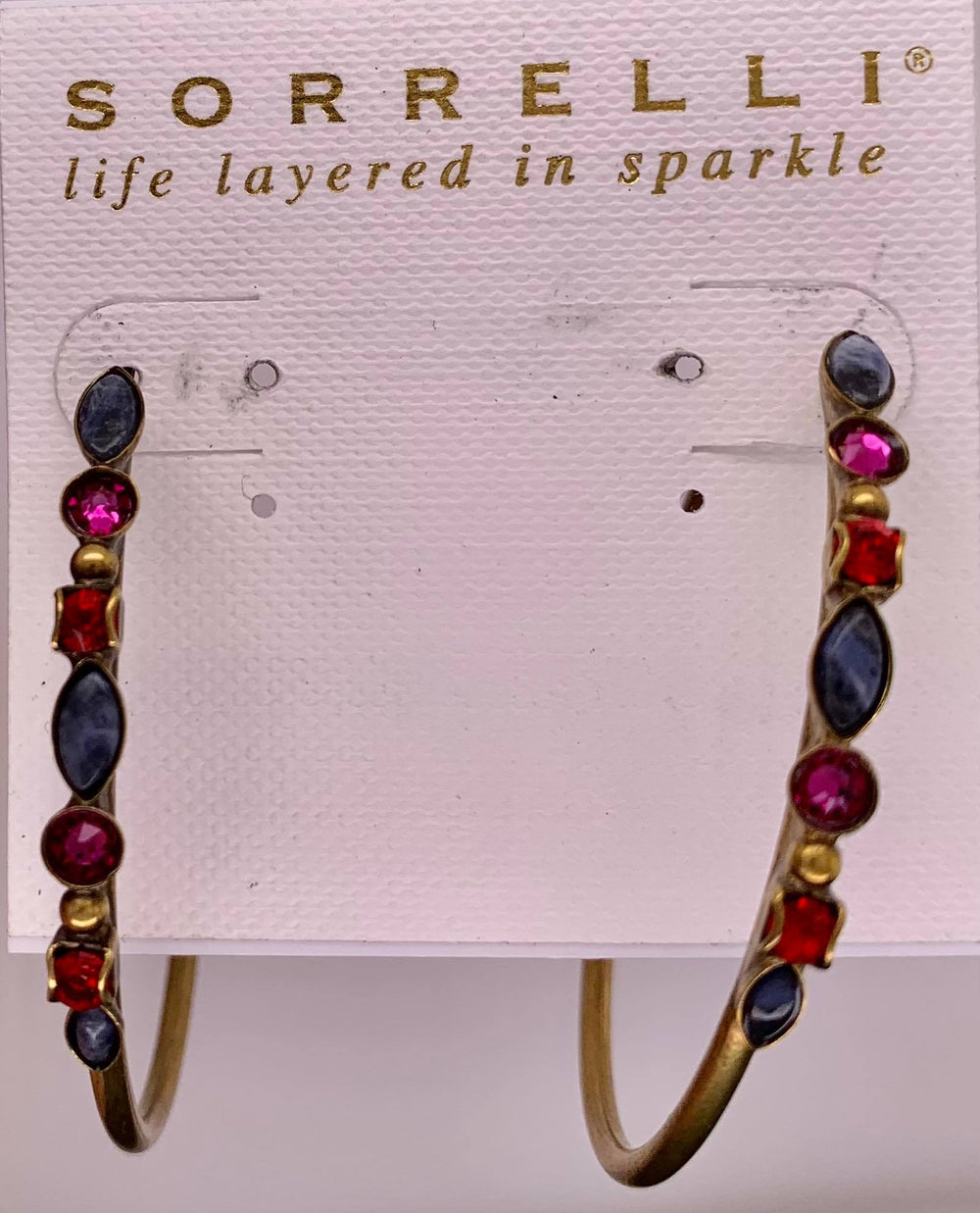 Mixed Media Hoop Earrings