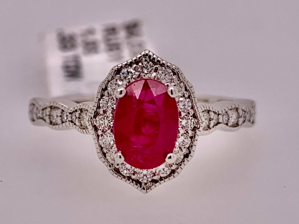 14K Ruby & Diamond Ring