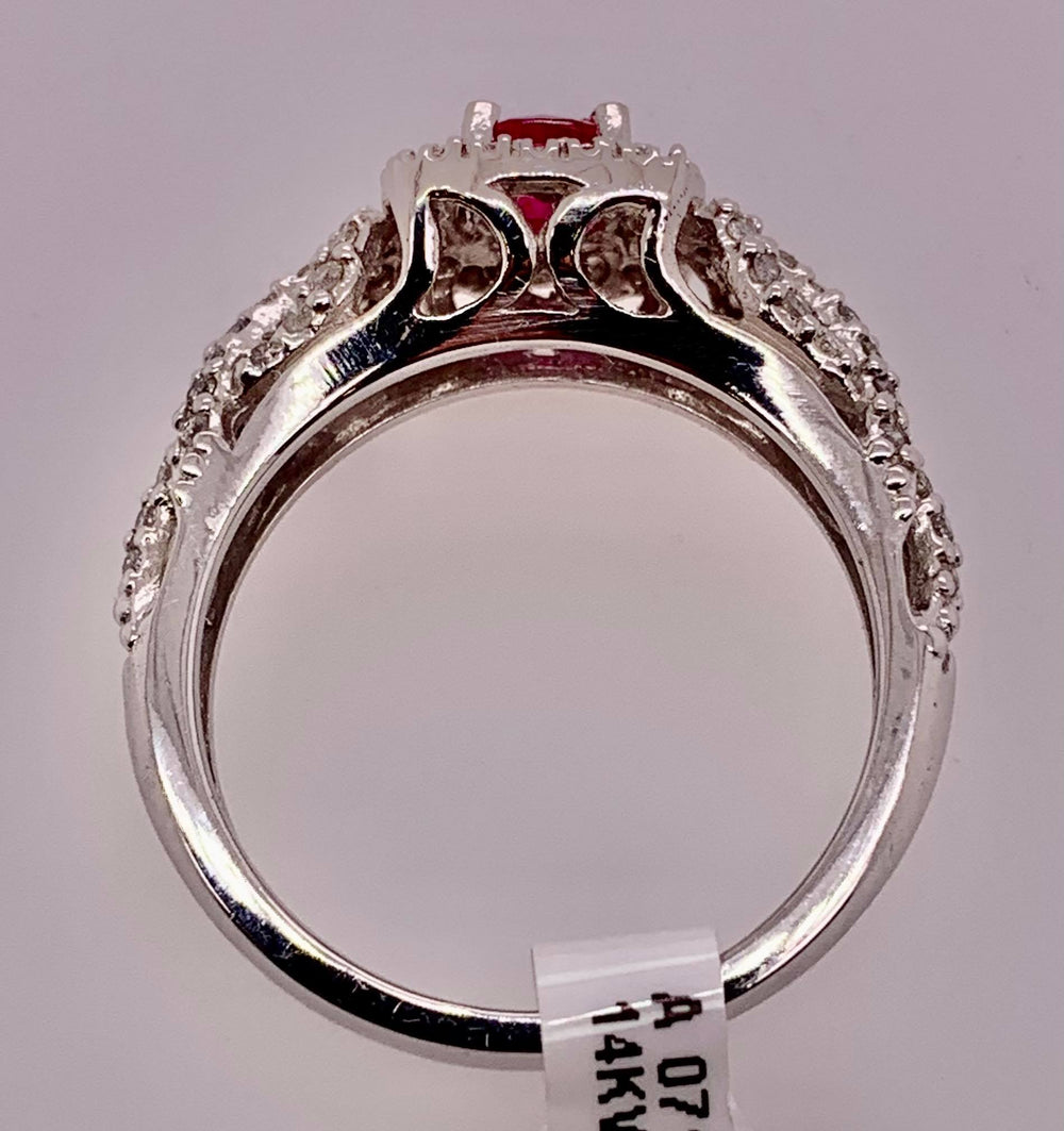 14K Ruby & Diamond Ring