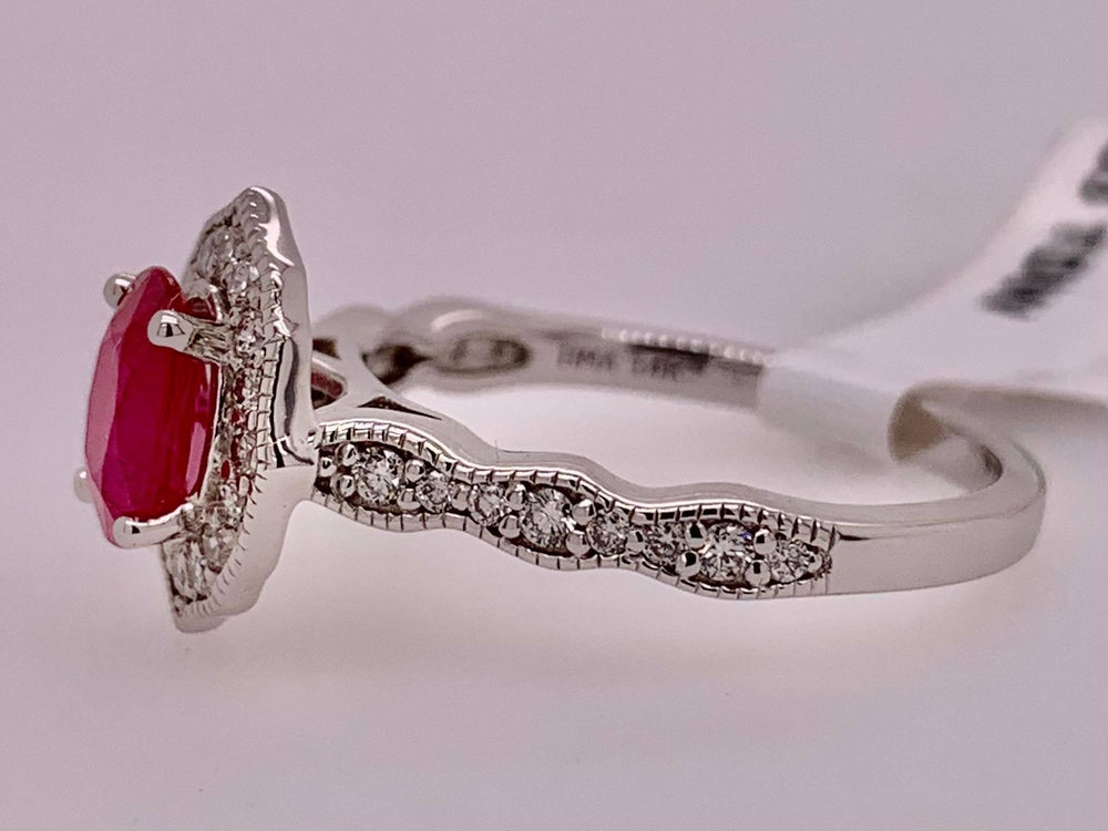 14K Ruby & Diamond Ring