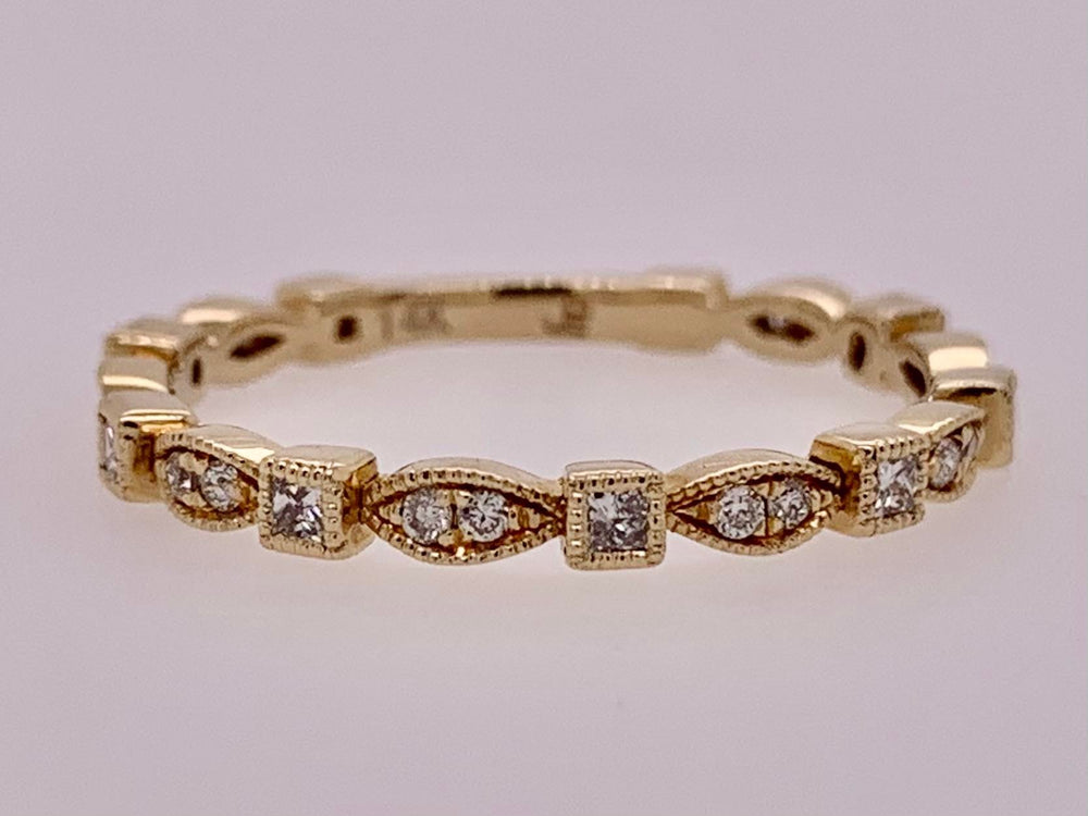 14K Gold Diamond Band Ring