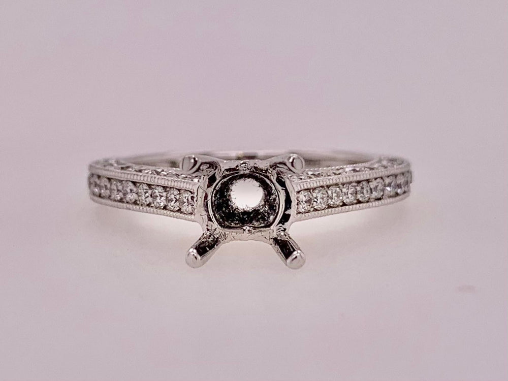 18K Diamond Semi Mount
