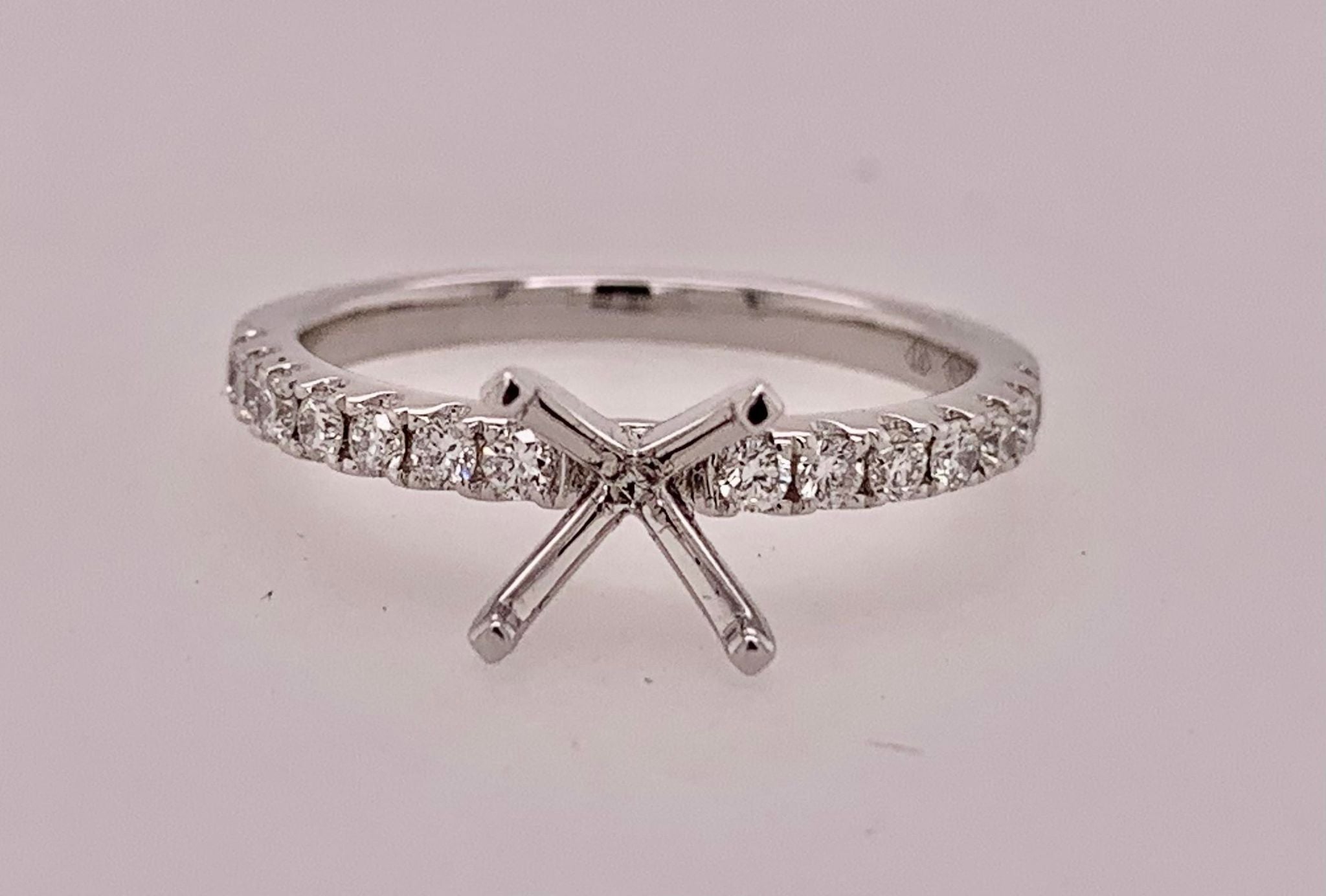 18K Diamond Semi-mount