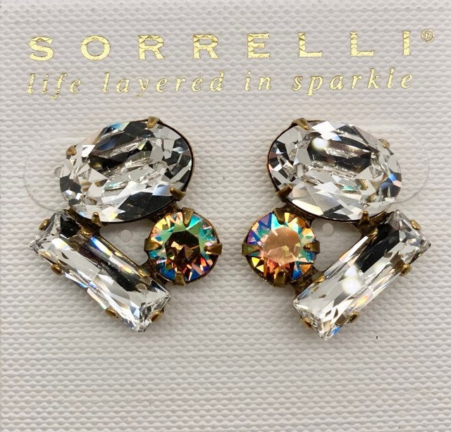 Abstract Gem Earring