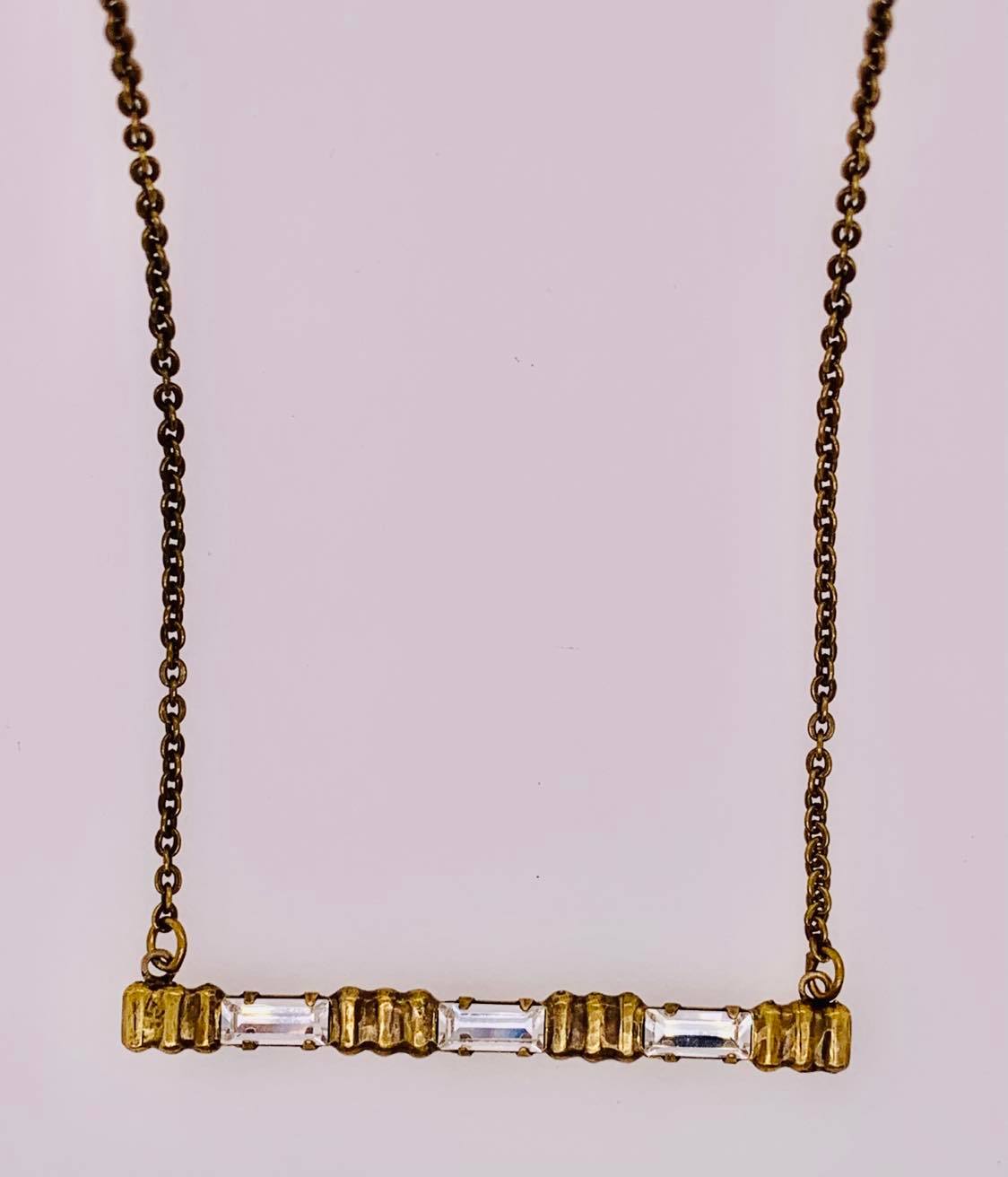 Barra Crystal Slider Necklace