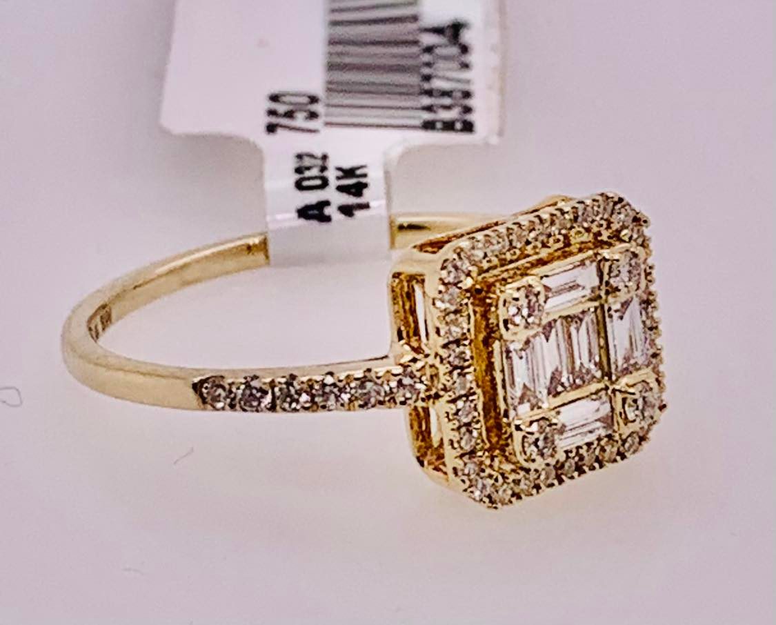 14K Diamond Ring