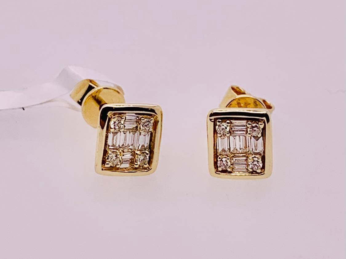 14K Diamond Earrings