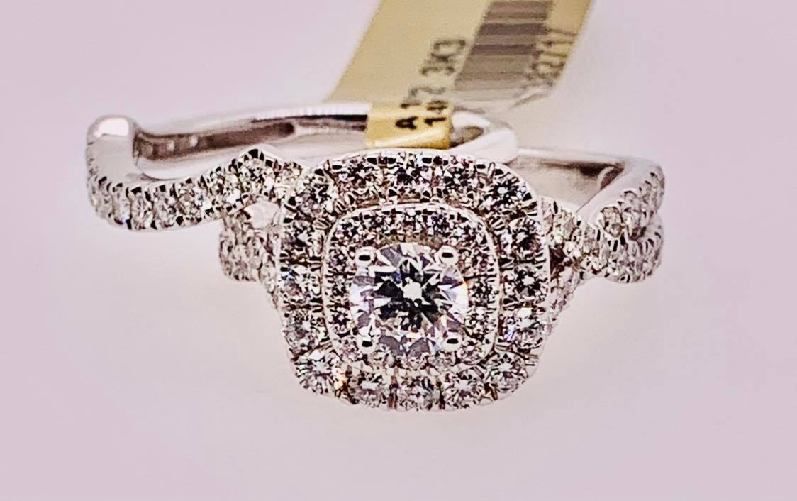 14K Diamond Engagement Set