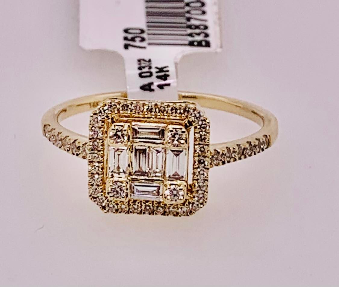 14K Diamond Ring