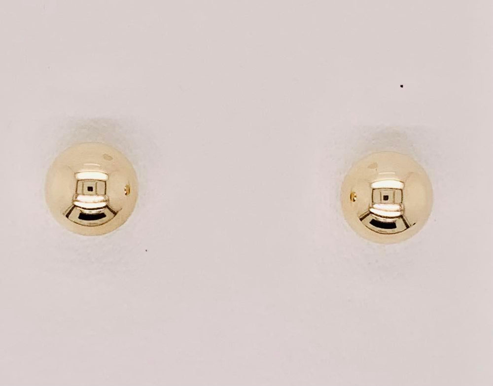 14K Polished 8mm Ball Post Earrings