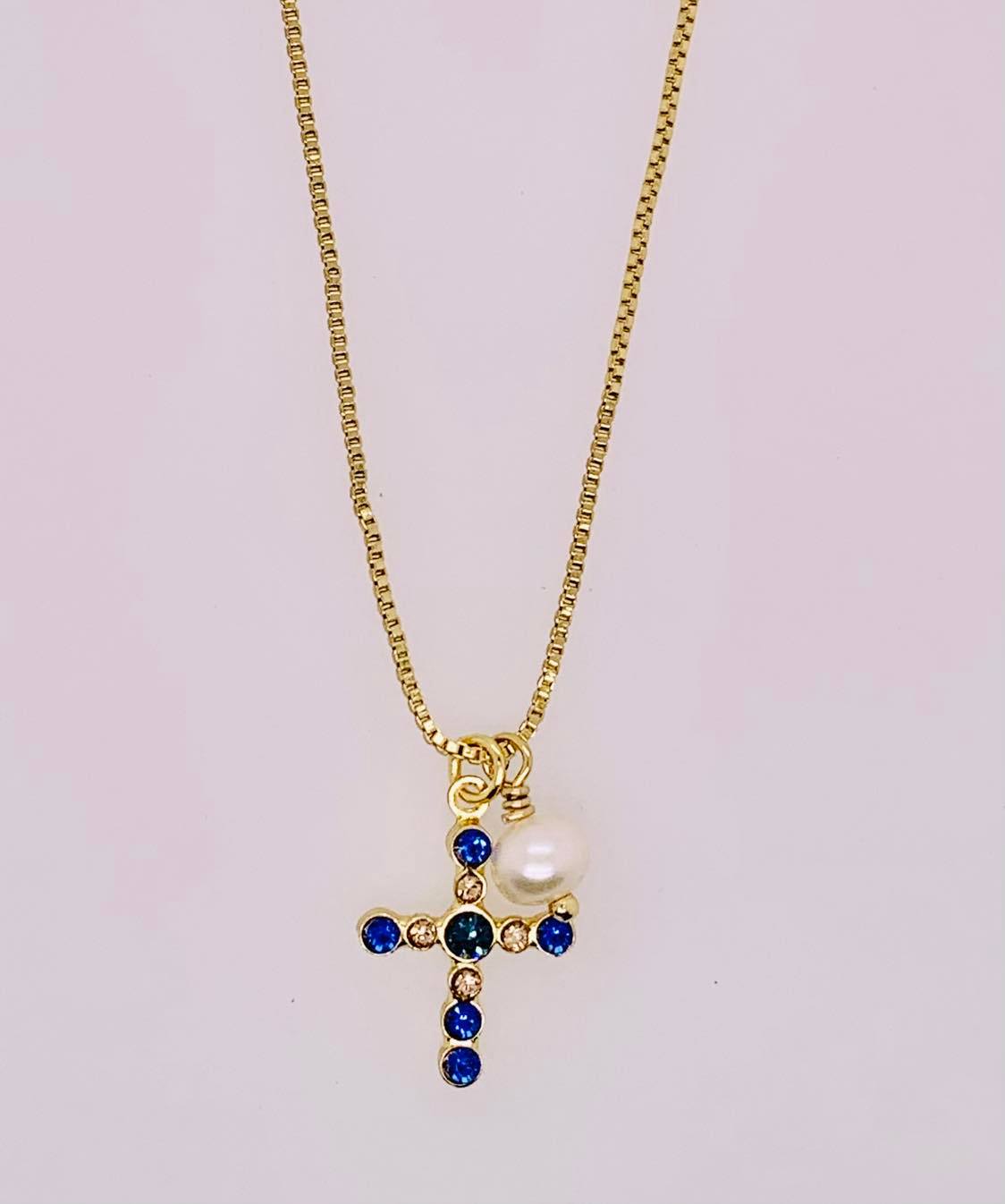 Joelle Cross Pendant Necklace