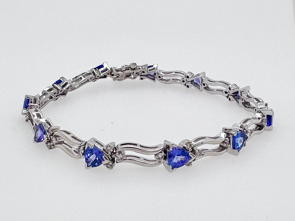 Estate Tanzanite & Diamond Bracelet