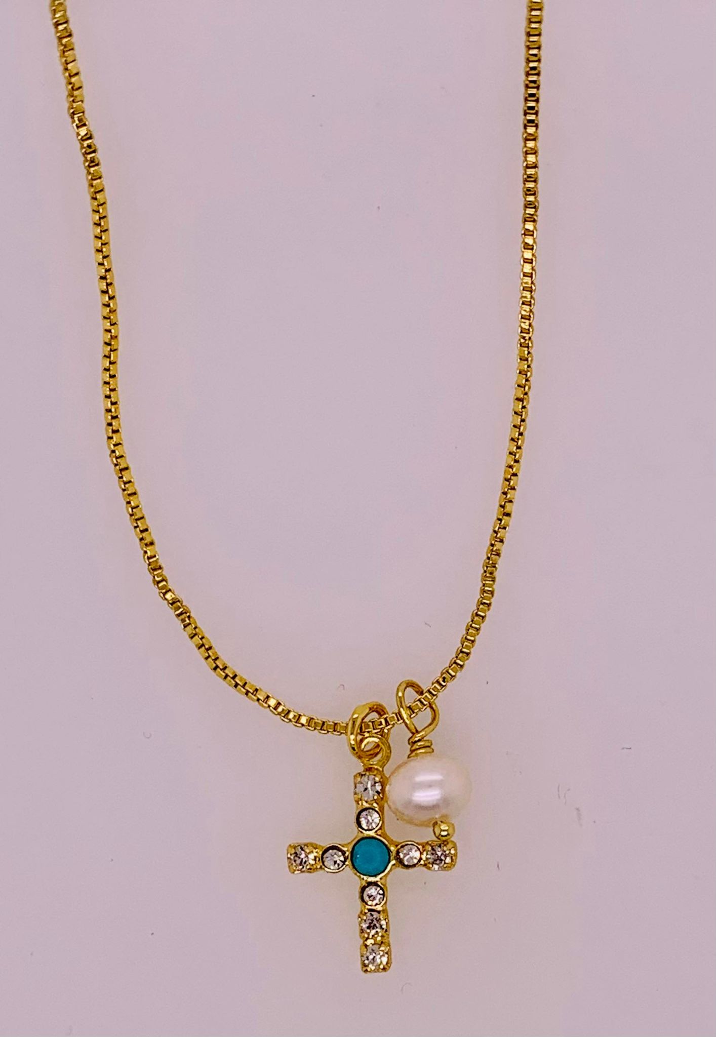 Joelle Cross Pendant Necklace
