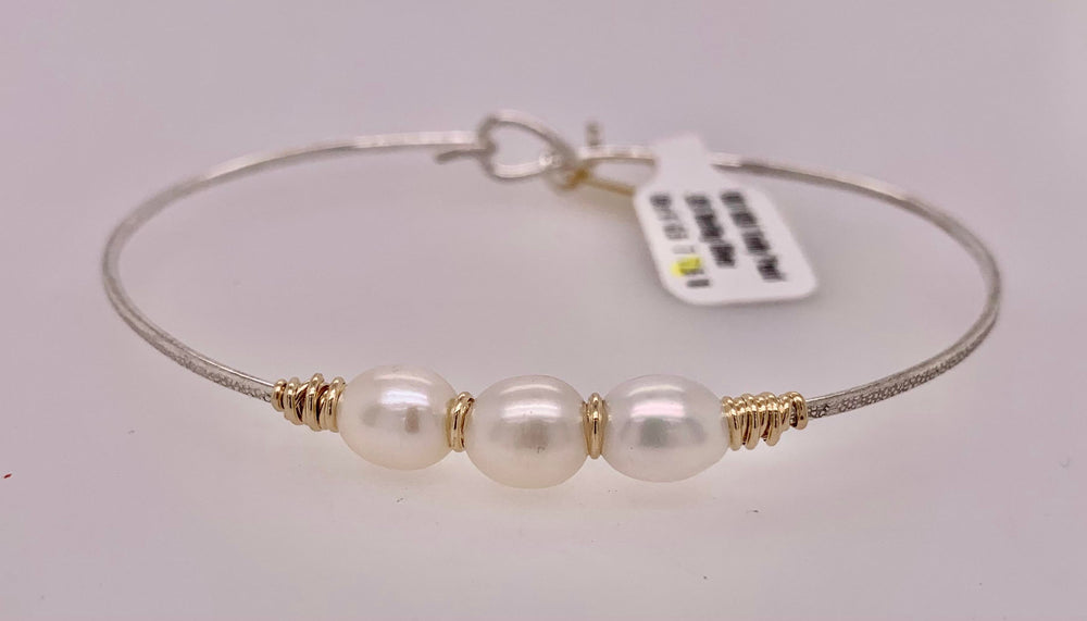 Earth Grace Sterling Silver "Trinity" Bracelet