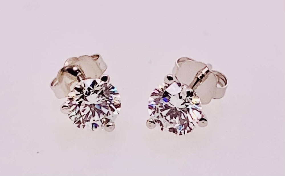 14K Lab Diamond Earrings