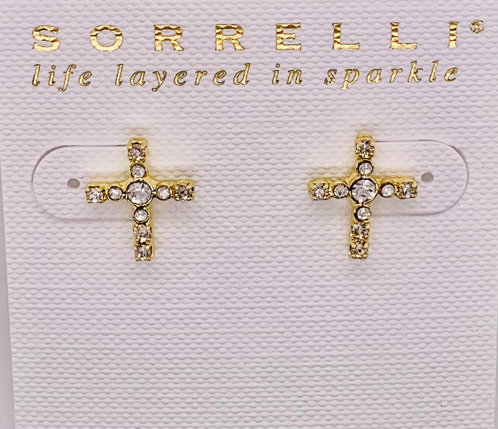 Sorrelli Miley Cross Stud Earring