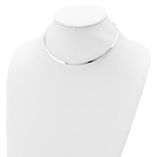 Sterling Silver Polished 3mm Neck Collar