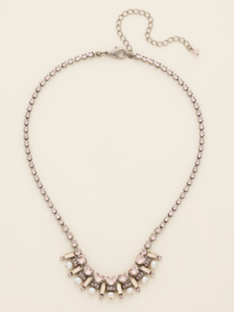 Freshwater Pearl Pave Necklace