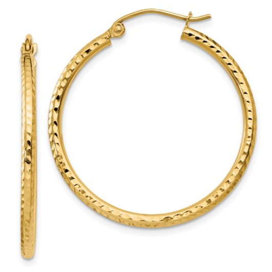 14K Hoop Earrings