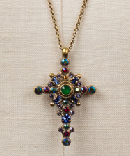 Celestial Cross Pendant Necklace