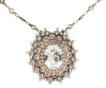 Intricate Oval Pendant Necklace