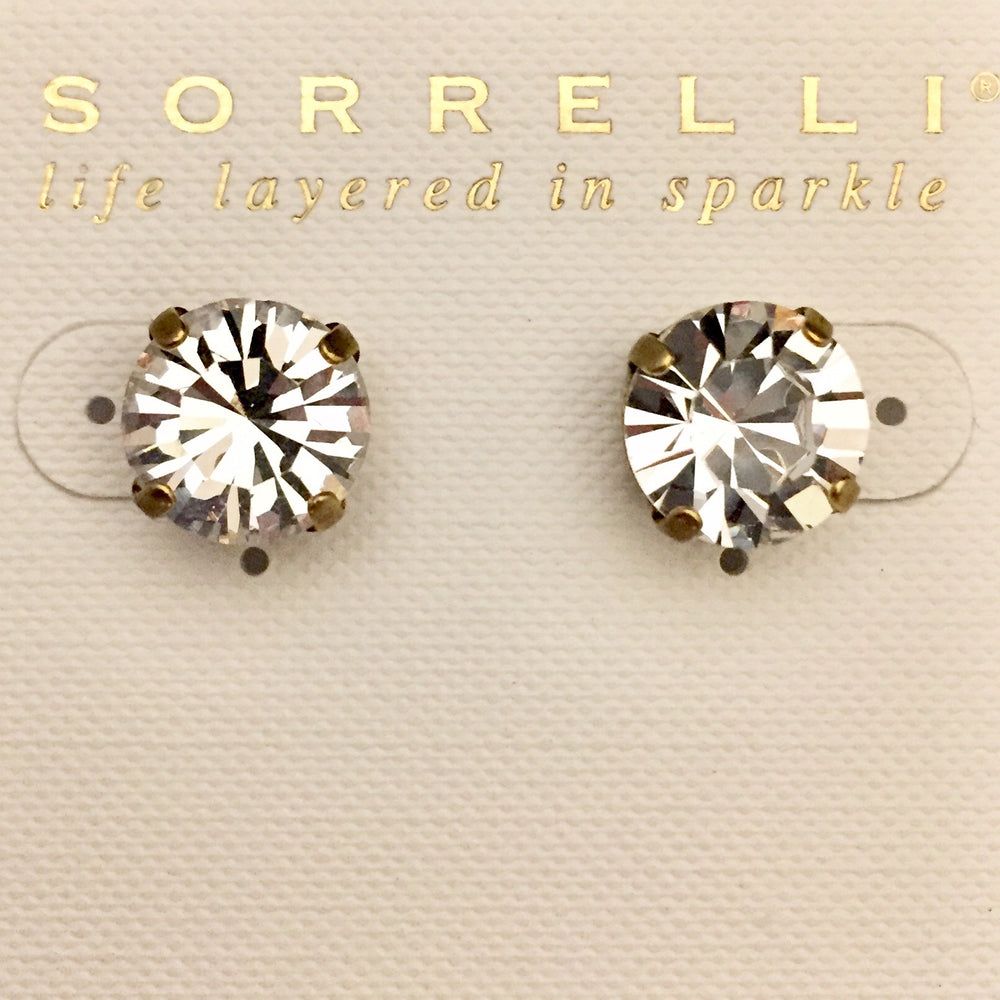 Sorrelli Round Crystal Stud Earrings